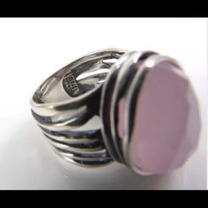 Silpada Sterling Silver Pink Rose Ring